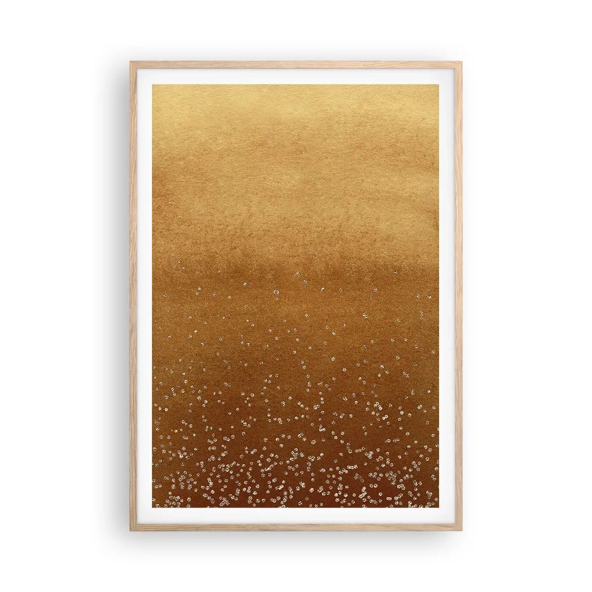 Poster in einem Rahmen aus heller Eiche - Die Geburt des Lichts - 70x100 cm