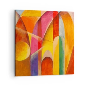 Bild auf Leinwand - Leinwandbild - Kathedrale der Sonne - 50x50 cm