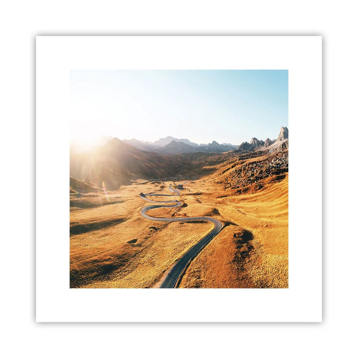 Poster - In einem goldenen Tal - 30x30 cm