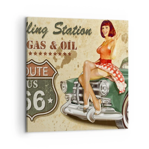 Bild auf Leinwand - Leinwandbild - Die großen Jahre der 40er. - 60x60 cm