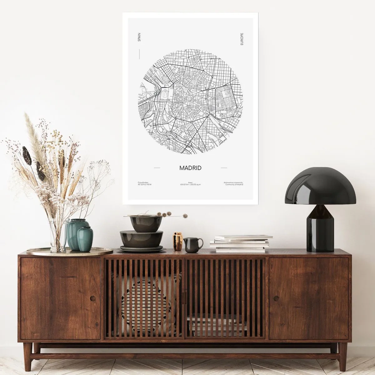 Poster - Anatomie von Madrid - 70x100 cm