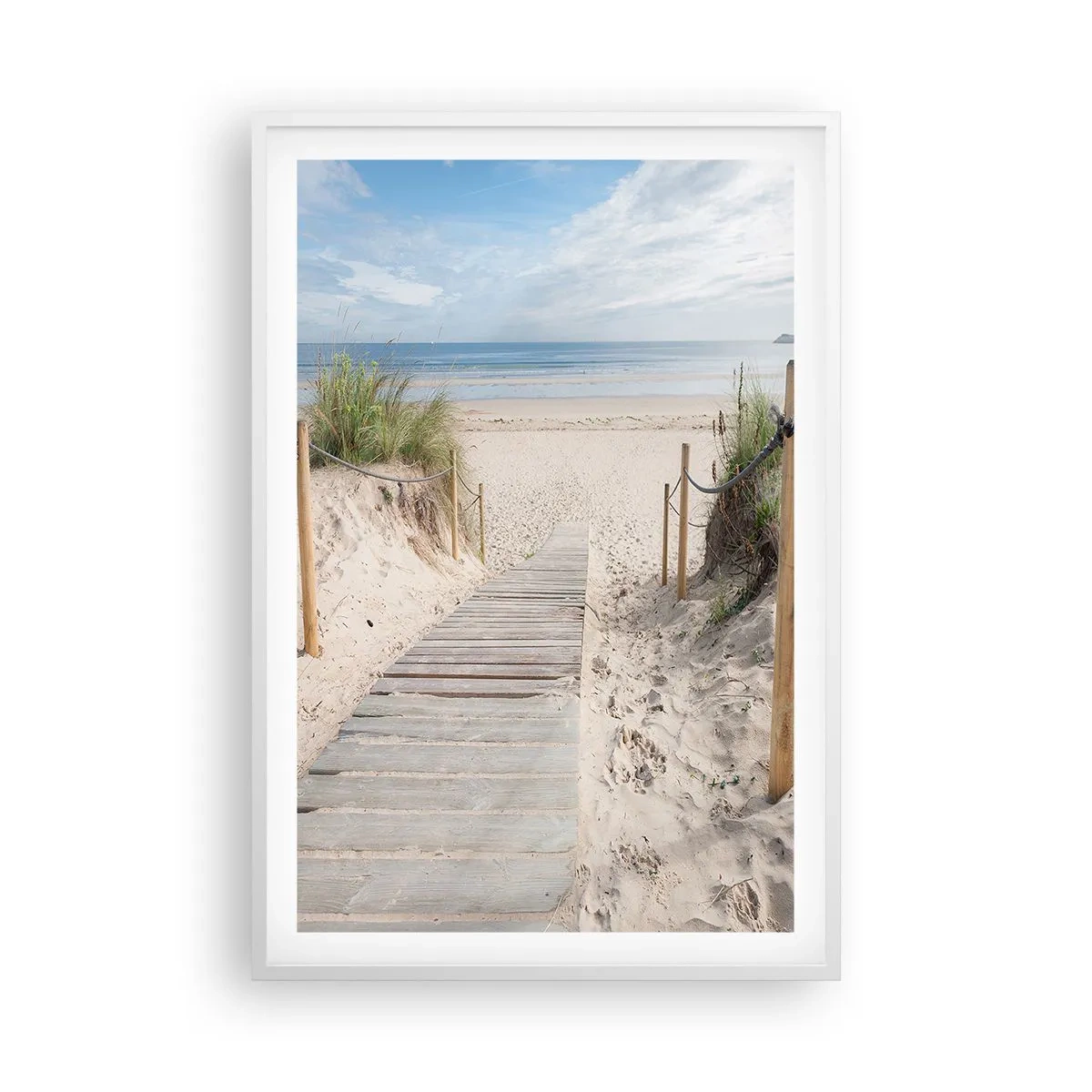 Poster in einem weißen Rahmen - Bis zum Horizont - 61x91 cm