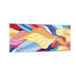 Glasbild - Bild auf glas - Buntes Durcheinander - 100x40 cm