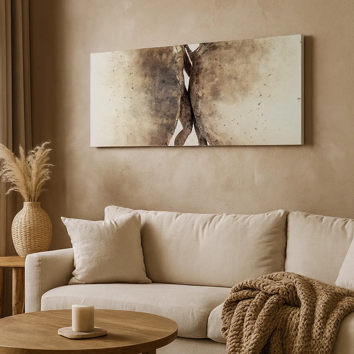 Bild auf Leinwand - Leinwandbild - Sie erhoben sich aus dem Staub, um zu lieben - 30x30 cm