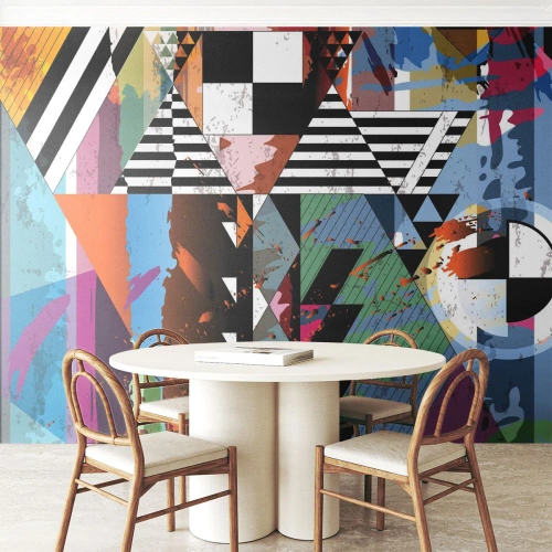 Fototapete Premium Sand - Geometrisch und organisch - Abstraktion, Stück, Moderne Kunst - 500x350 cm