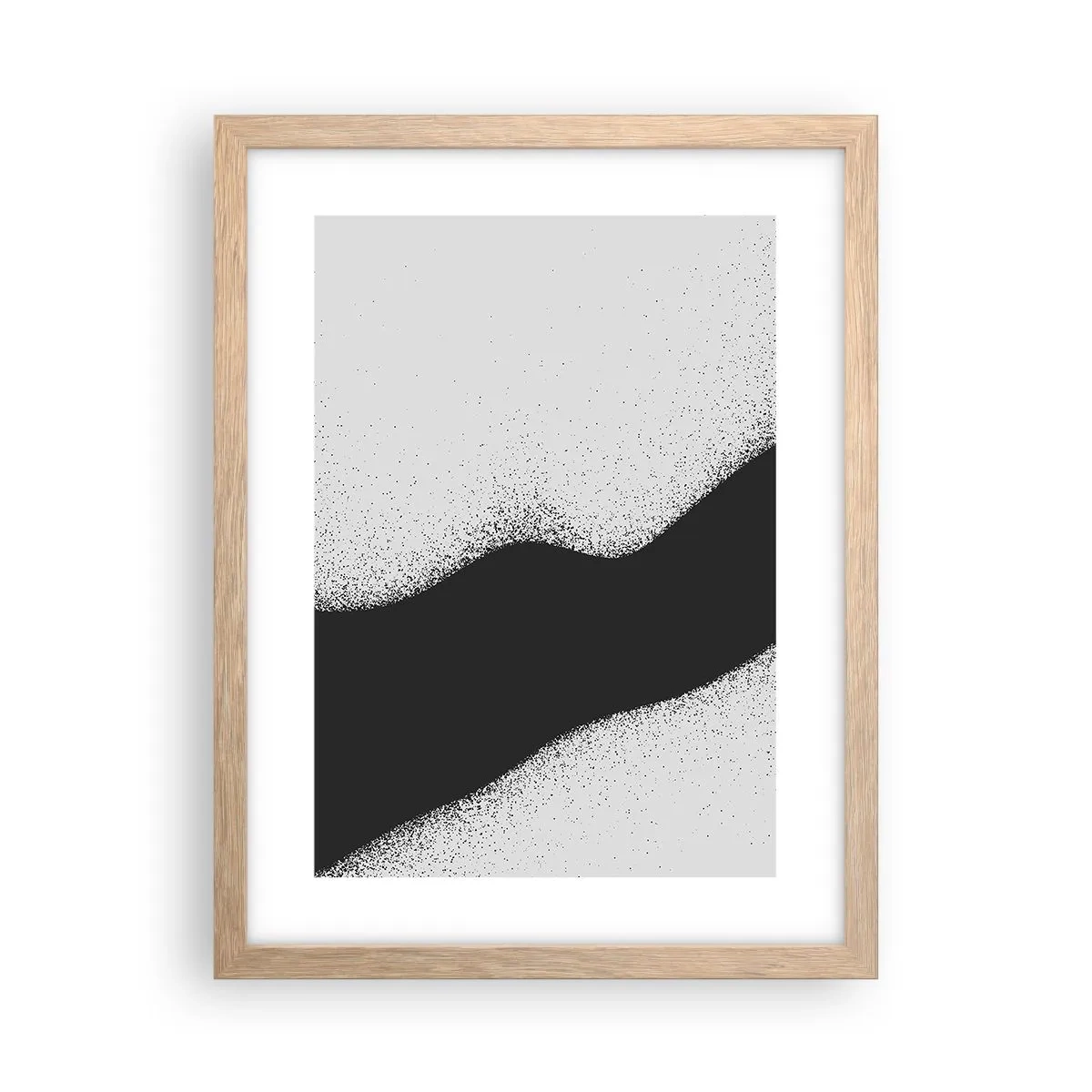 Poster in einem Rahmen aus heller Eiche - Flüssiges Gleichgewicht - 30x40 cm