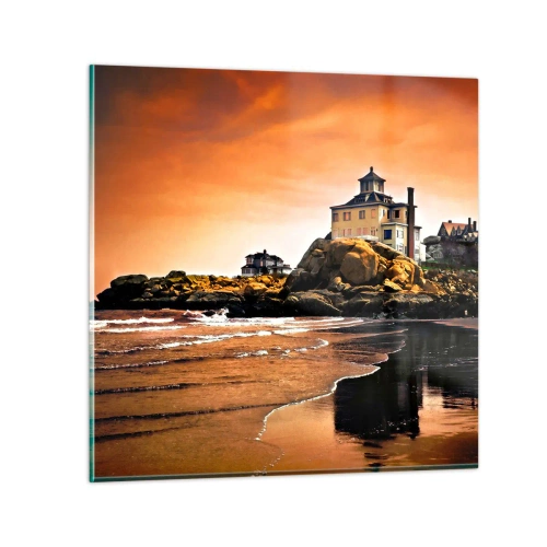 Glasbild - Bild auf glas - Eleganz der Westküste - 40x40 cm