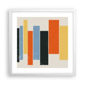 Poster in einem weißen Rahmen - Musiknotation - 40x40 cm