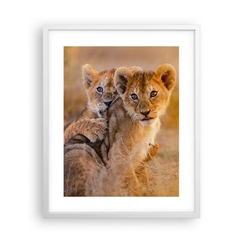 Poster in einem weißen Rahmen - Bitte nicht stören! Wir haben Spaß - 40x50 cm