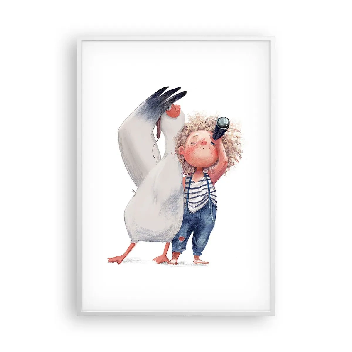 Poster in einem weißen Rahmen - Toller Reiseplan - 70x100 cm