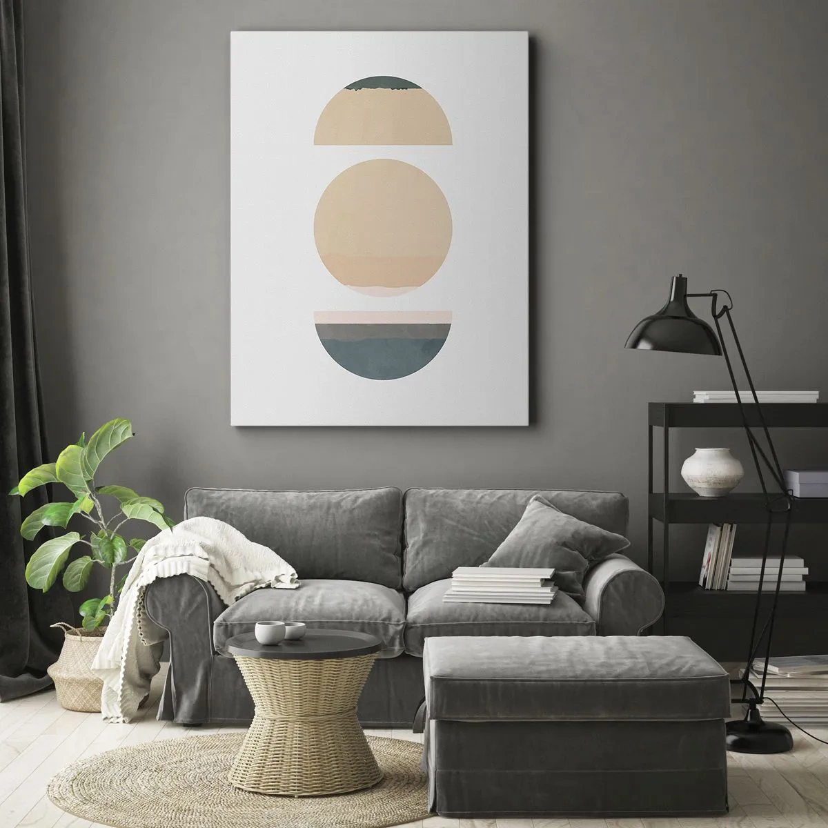 Bild auf Leinwand - Leinwandbild - Ein Rad hinter dem anderen… - 55x100 cm