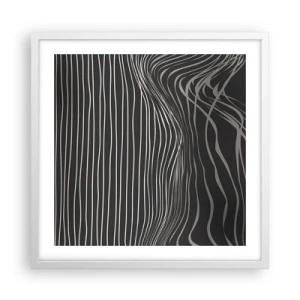 Poster in einem weißen Rahmen - Rhythmus und Akzent - 50x50 cm