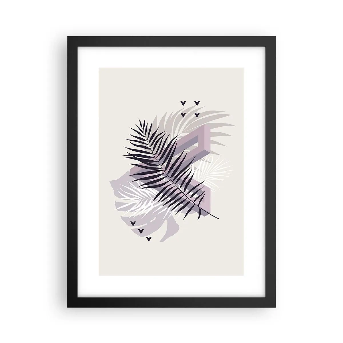 Poster in einem schwarzem Rahmen - Der Schatten des Schattens - 30x40 cm