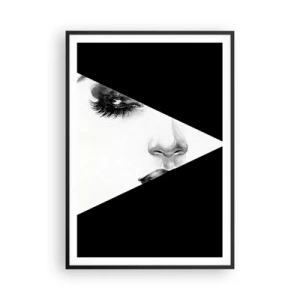 Poster in einem schwarzem Rahmen - Immer unentdeckt - 70x100 cm
