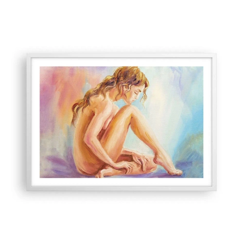 Poster in einem weißen Rahmen - Akt der Jugend - 70x50 cm