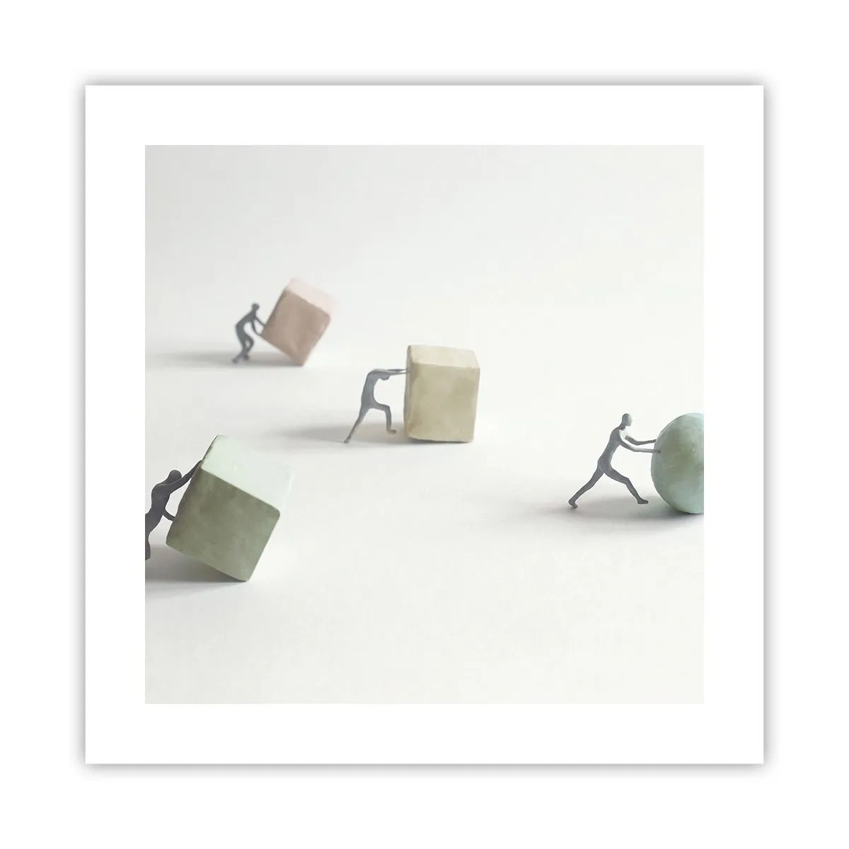 Poster - Pures Leben - 40x40 cm