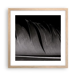 Poster in einem Rahmen aus heller Eiche - Stift – ein wunderbares Design - 40x40 cm