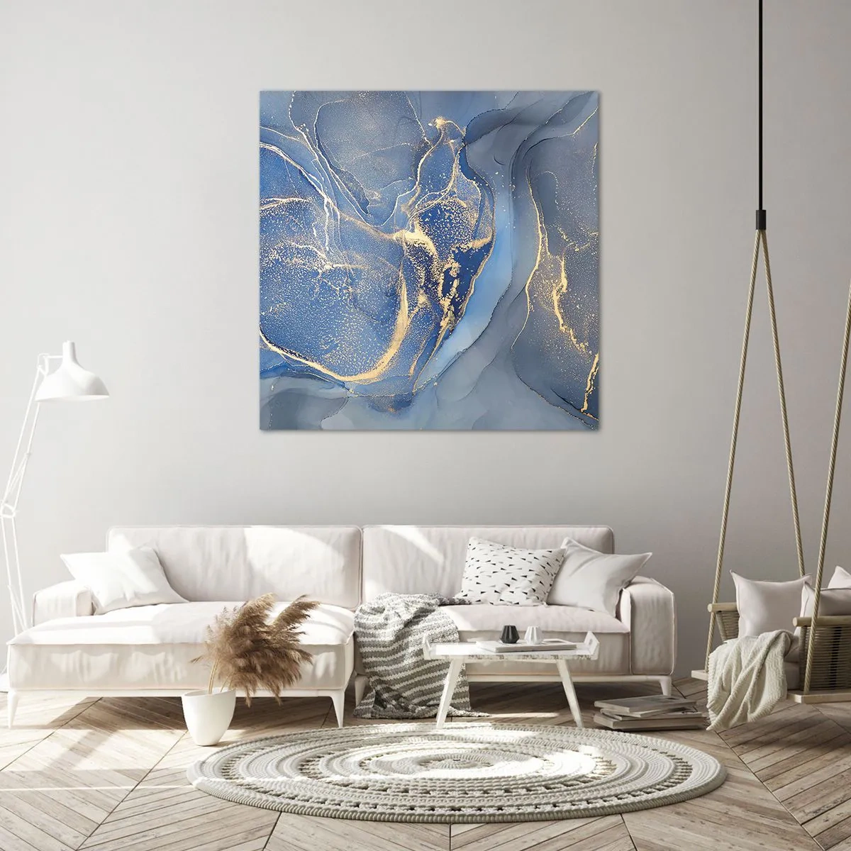 Bild auf Leinwand - Leinwandbild - Goldstaub - 70x70 cm