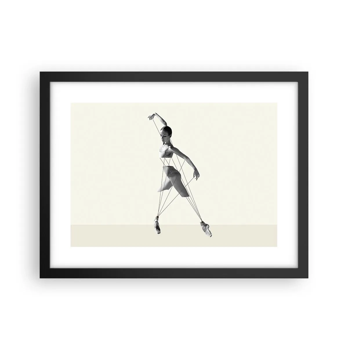 Poster in einem schwarzem Rahmen - Im Theater der Welt - 40x30 cm