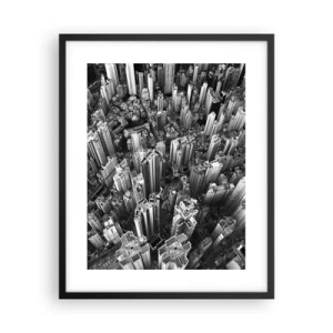 Poster in einem schwarzem Rahmen - Immer höher und höher - 40x50 cm