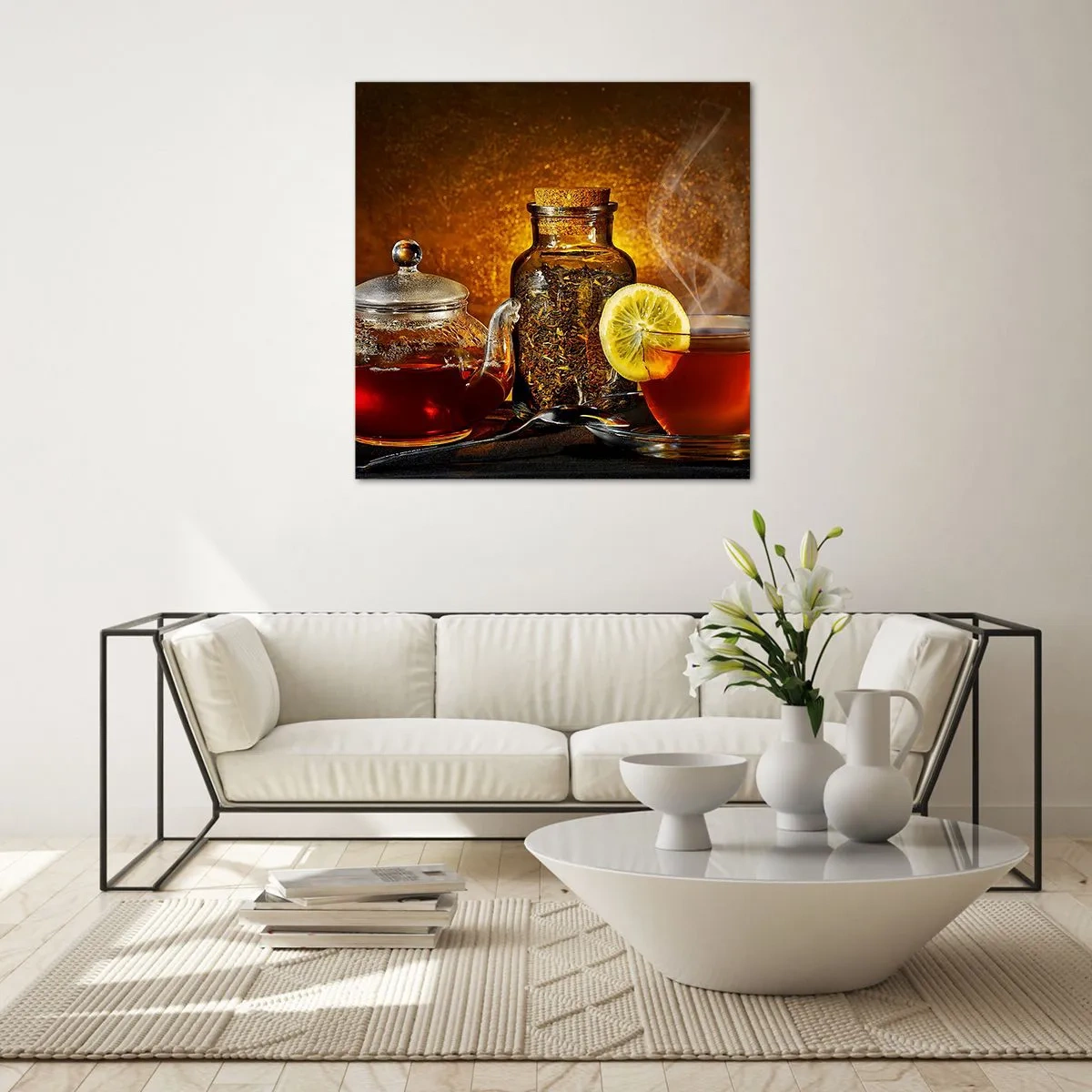 Glasbild - Bild auf glas - Im Stil der niederländischen Meister - 70x70 cm