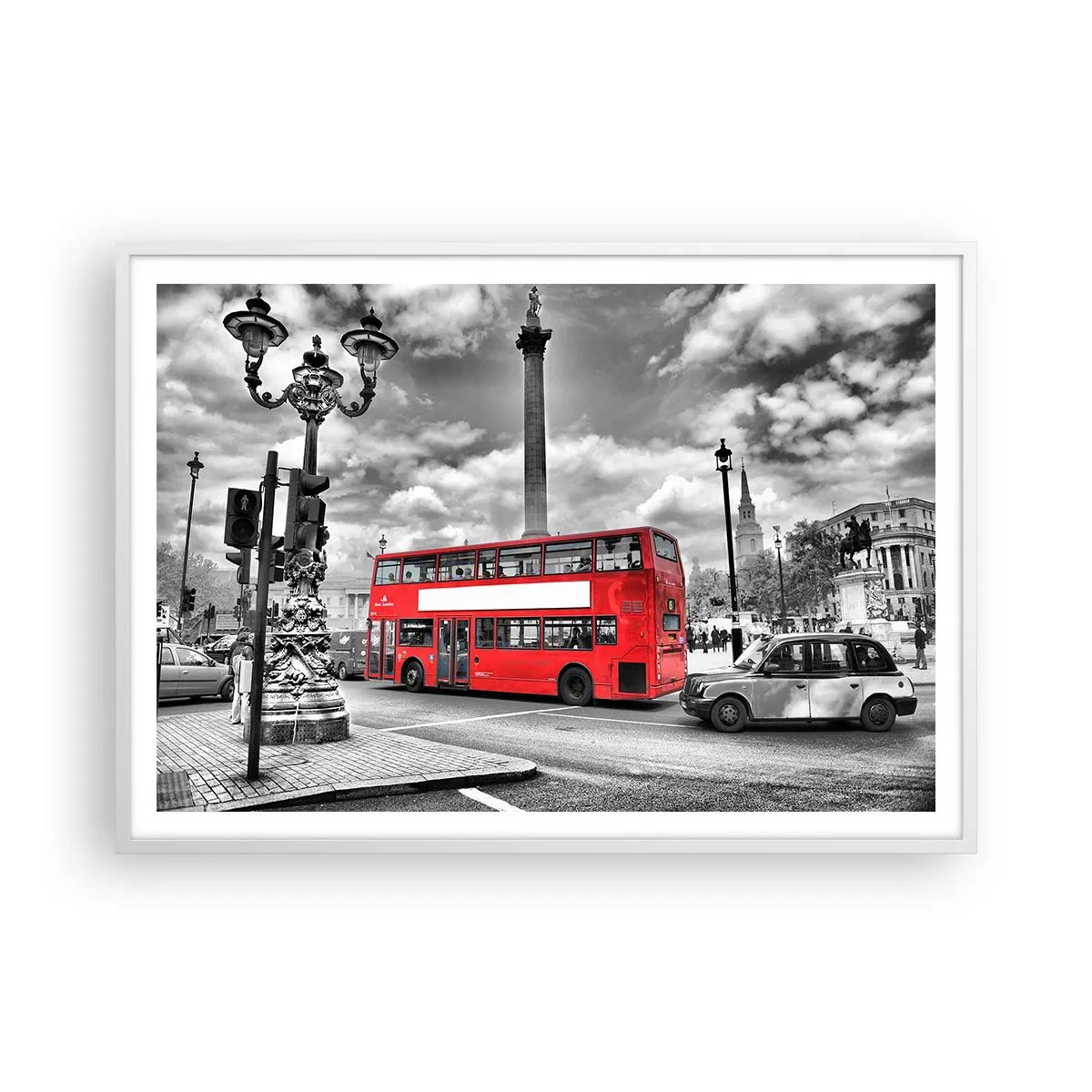 Poster in einem weißen Rahmen - Der wahre Blutkreislauf der Stadt - 100x70 cm