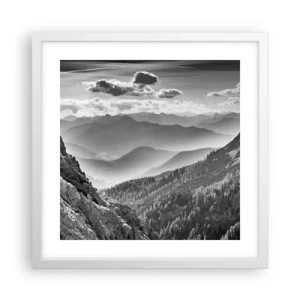 Poster in einem weißen Rahmen - Bis zum Horizont - 40x40 cm