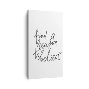 Bild auf Leinwand - Leinwandbild - Es ist möglich - 45x80 cm