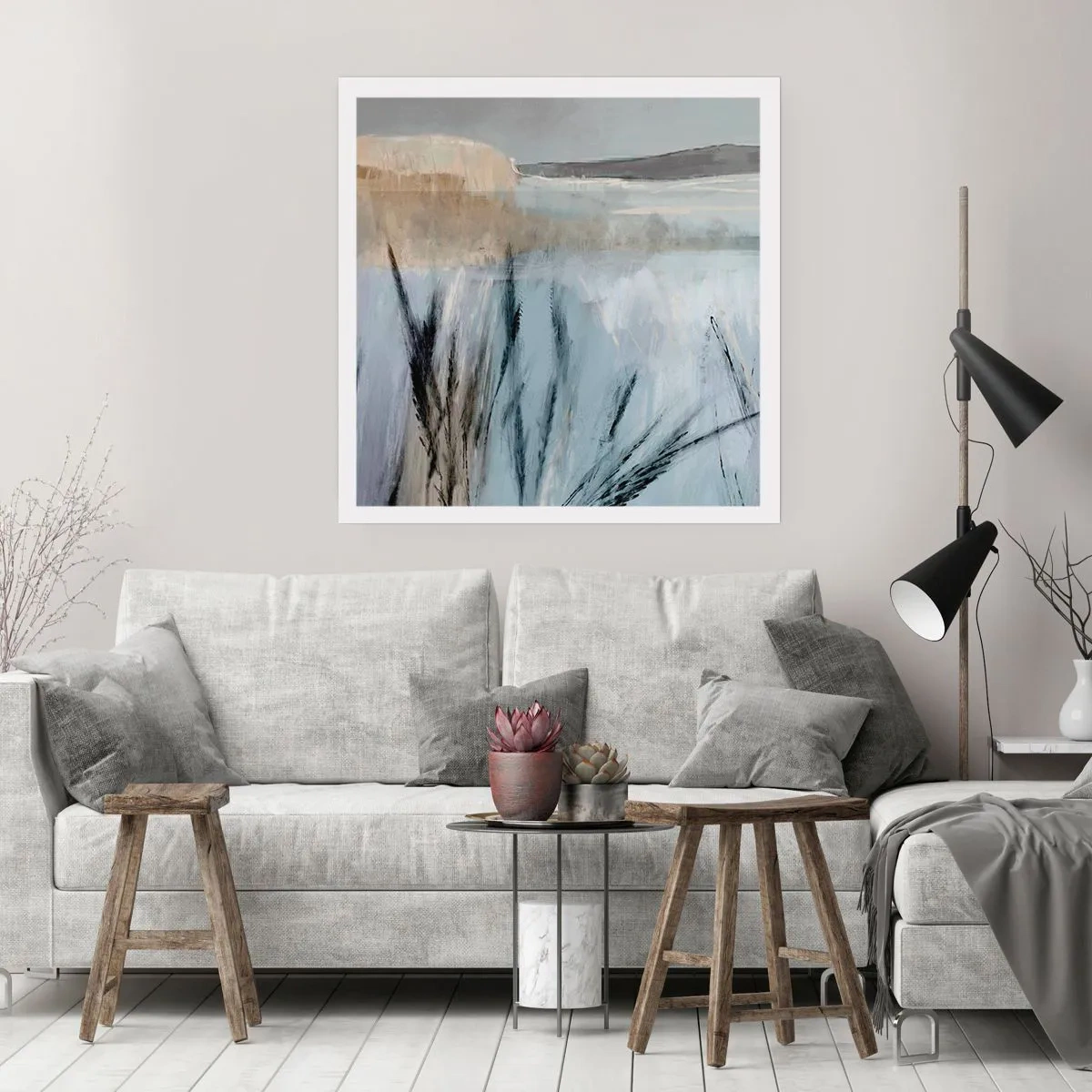 Poster - Winterfelder - 60x60 cm