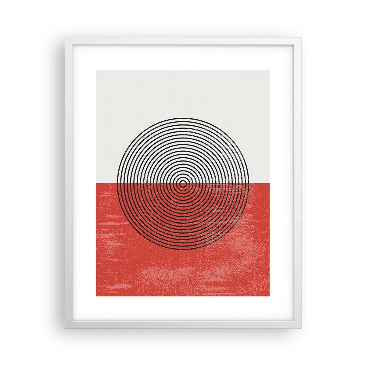 Poster in einem weißen Rahmen - Auf den Punkt gebracht - 40x50 cm