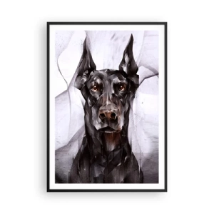 Poster in einem schwarzem Rahmen - Edelgeboren - 70x100 cm