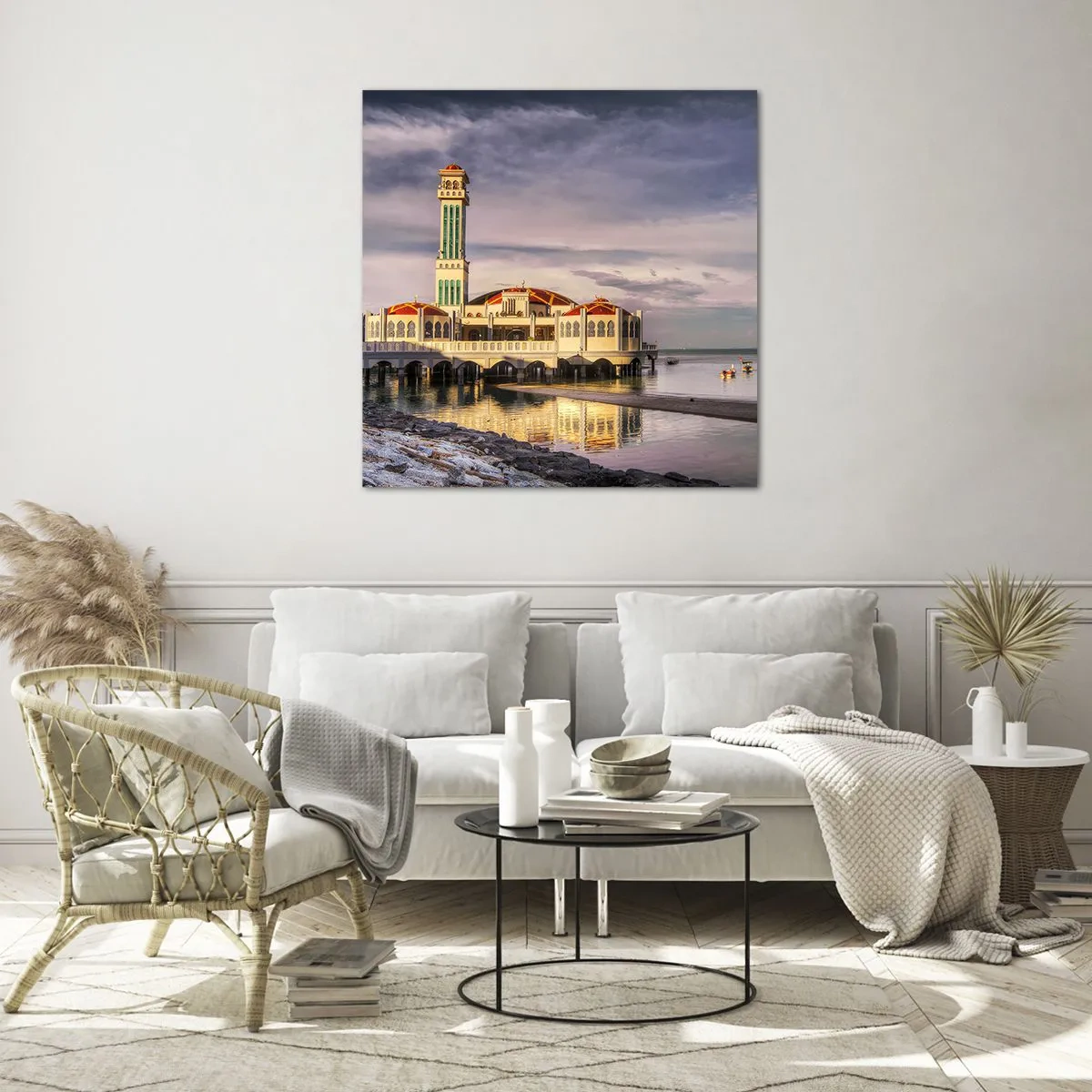 Glasbild - Bild auf glas - Tempel der Natur - 70x70 cm