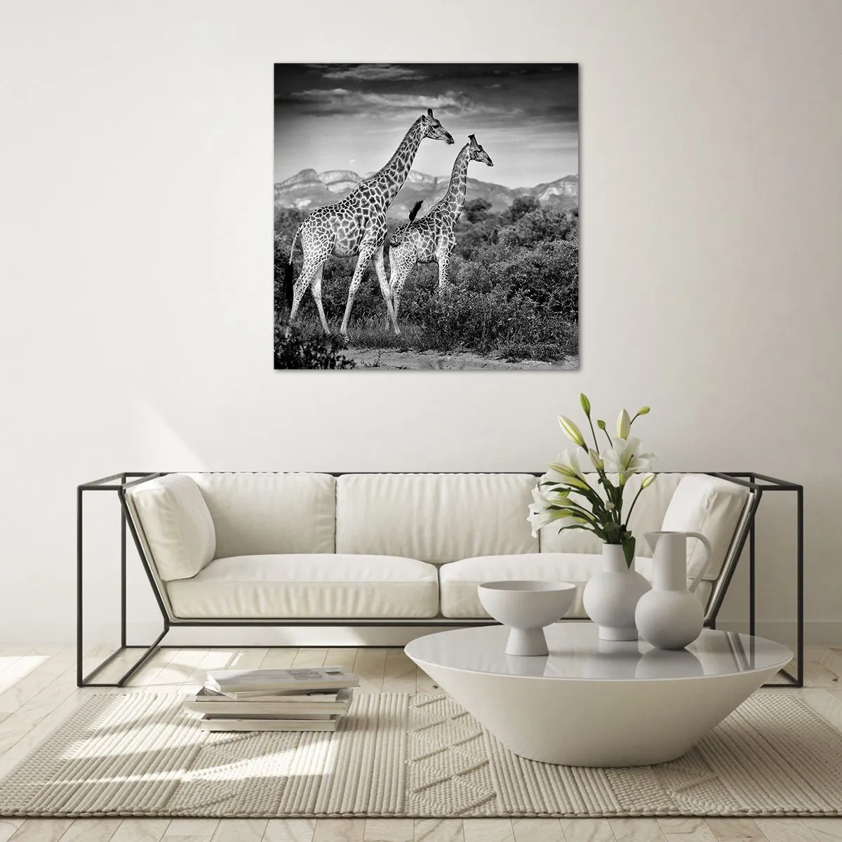 Glasbild - Bild auf glas - Hohe Sphären in Afrika - 60x60 cm