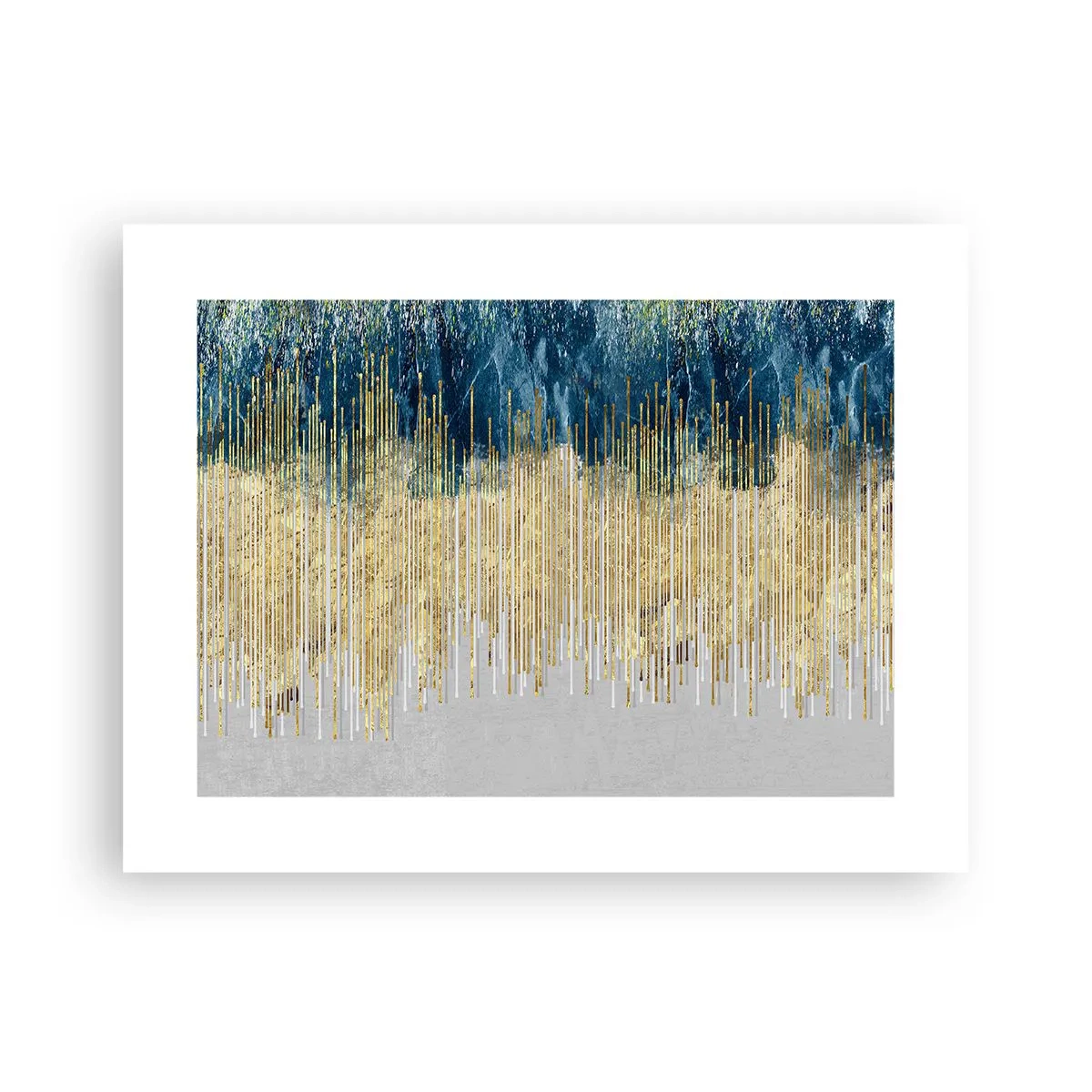 Poster - Vergoldete Grenze - 40x30 cm