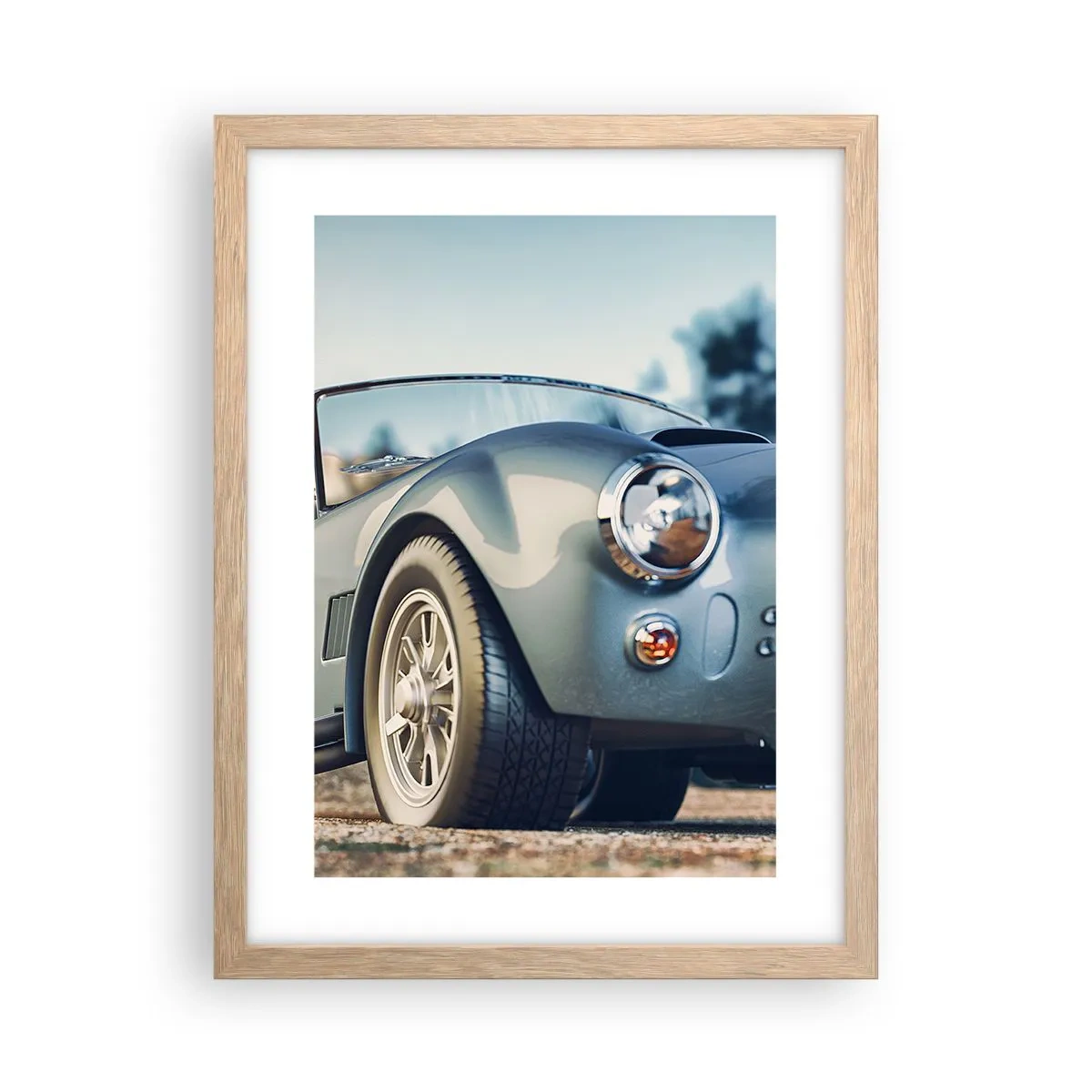 Poster in einem Rahmen aus heller Eiche - Denn Stil zählt - 30x40 cm