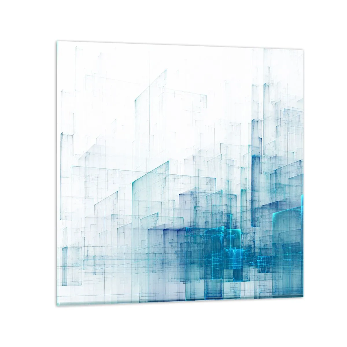 Glasbild - Bild auf glas - Wie der Raum wgeschaffen urde - 60x60 cm