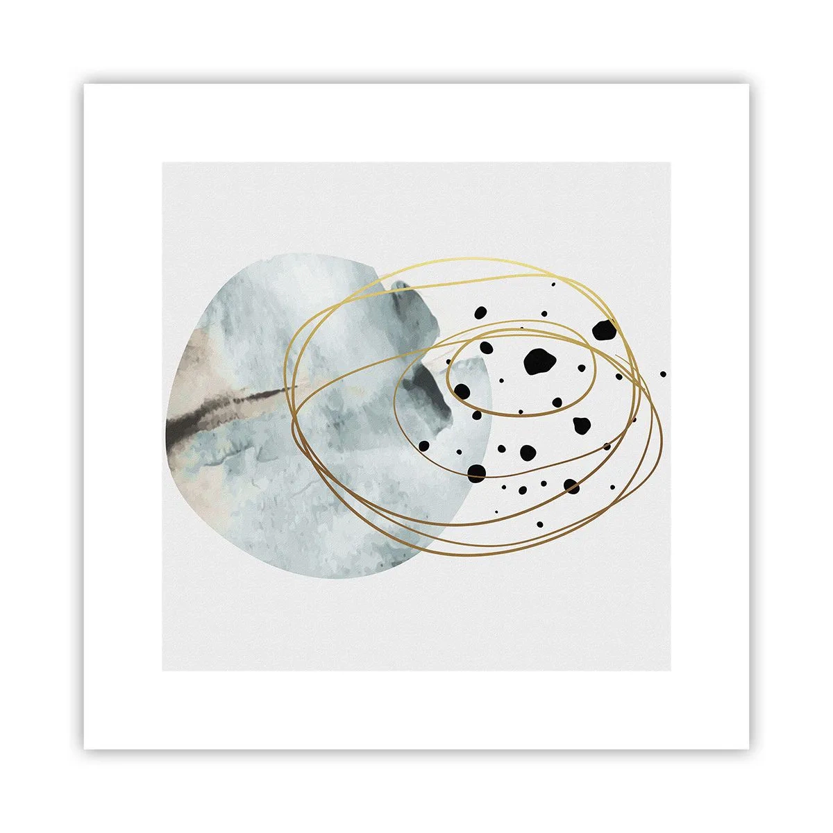 Poster - Vom Weltraum umarmt - 30x30 cm