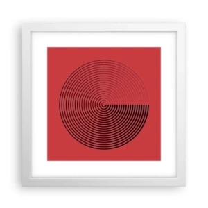 Poster in einem weißen Rahmen - Kreisbewegung - 30x30 cm