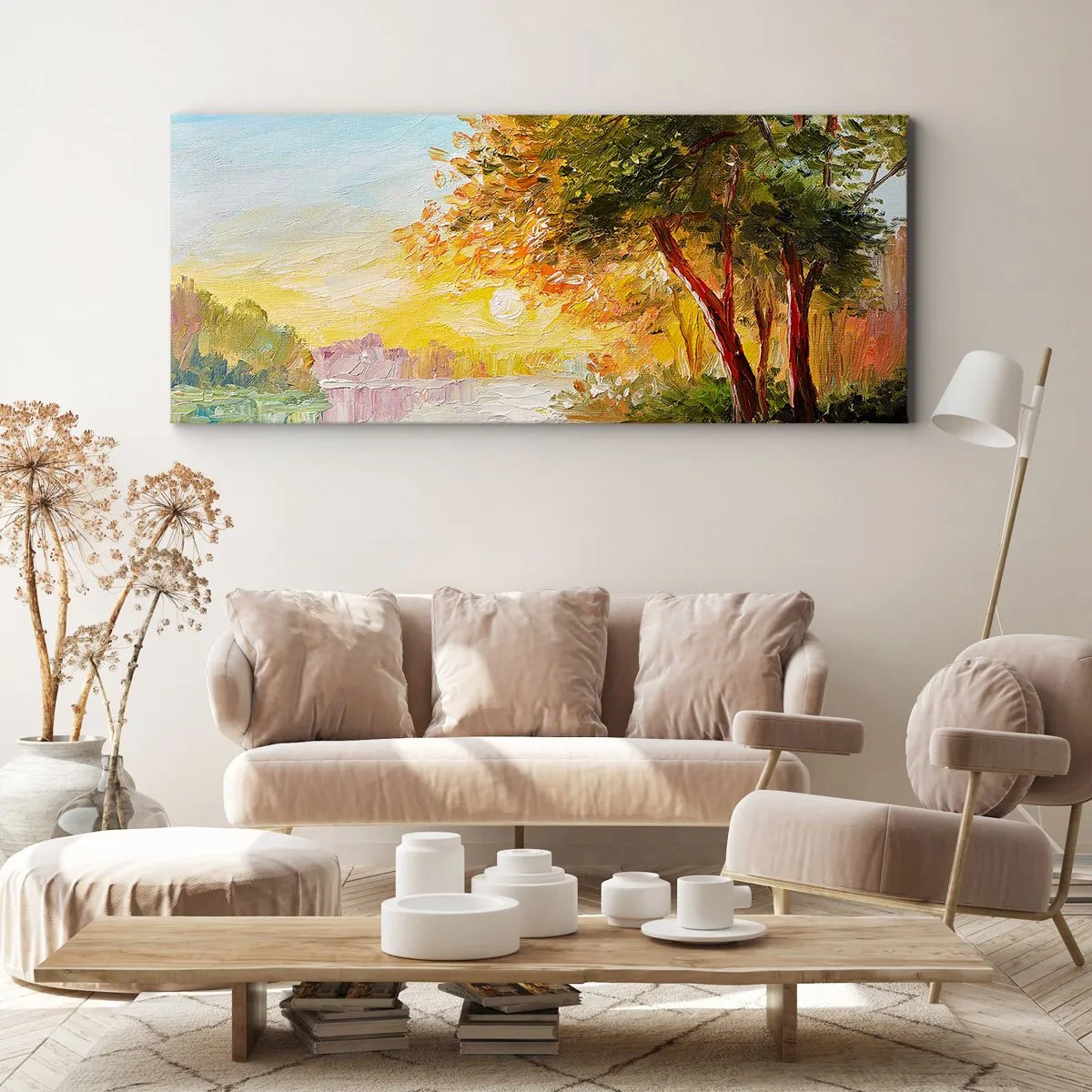 Bild auf Leinwand - Leinwandbild - Et in Arcadia ego - 100x40 cm