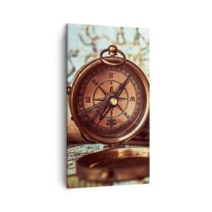 Bild auf Leinwand - Leinwandbild - Ein Piratenabenteuer in der Karibik wartet - 45x80 cm