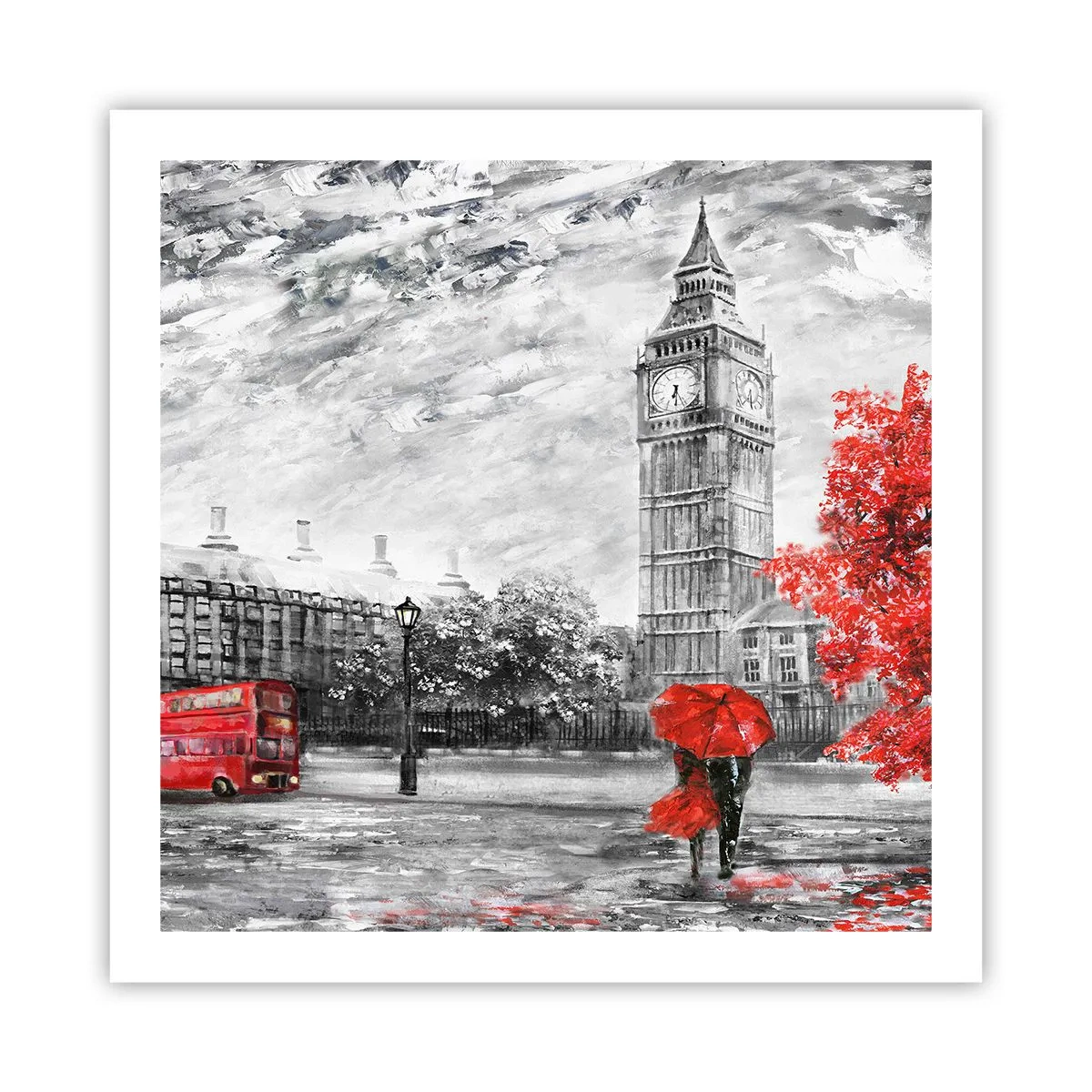 Poster - Ein aufregender Tag - 60x60 cm