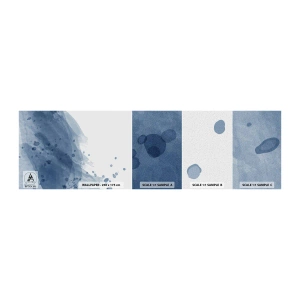 Fototapeten Muster Selbstklebend Deluxe Sticker - Blauer Tüll - Abstraktion, Stück, Malerei - 100x30 cm