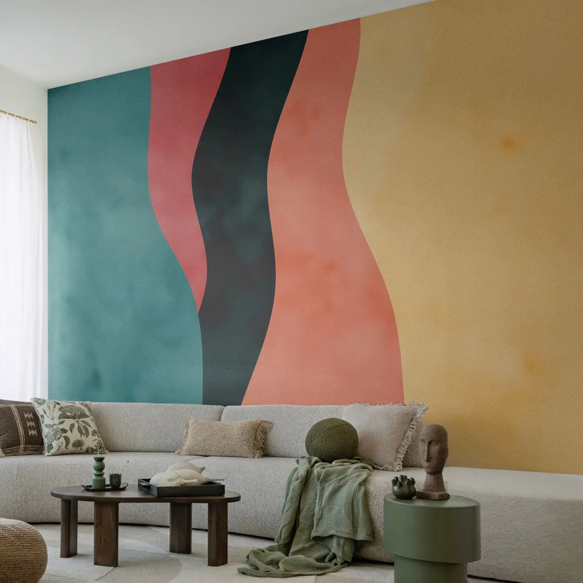 Fototapete Premium Sand - Konforme Nichtkonformität - Abstraktion, Stück, Moderne Kunst. - 450x315 cm