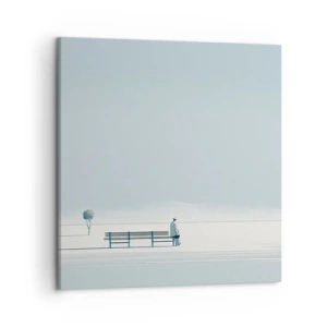 Bild auf Leinwand - Leinwandbild - Ja, ich warte. - 50x50 cm