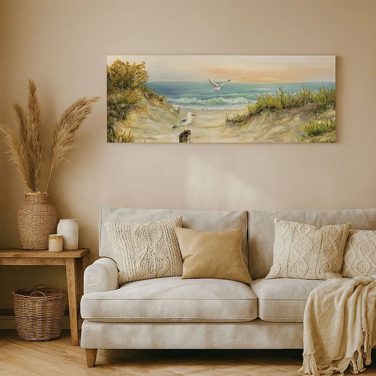 Bild auf Leinwand - Leinwandbild - Windlose Abgeschiedenheit - 100x40 cm