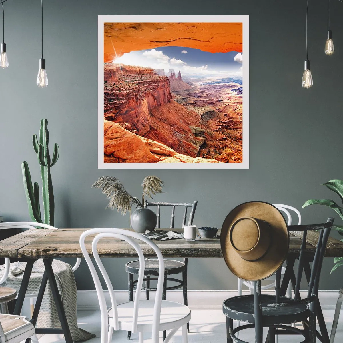 Poster - Von der Natur selbst geschnitzt - 60x60 cm