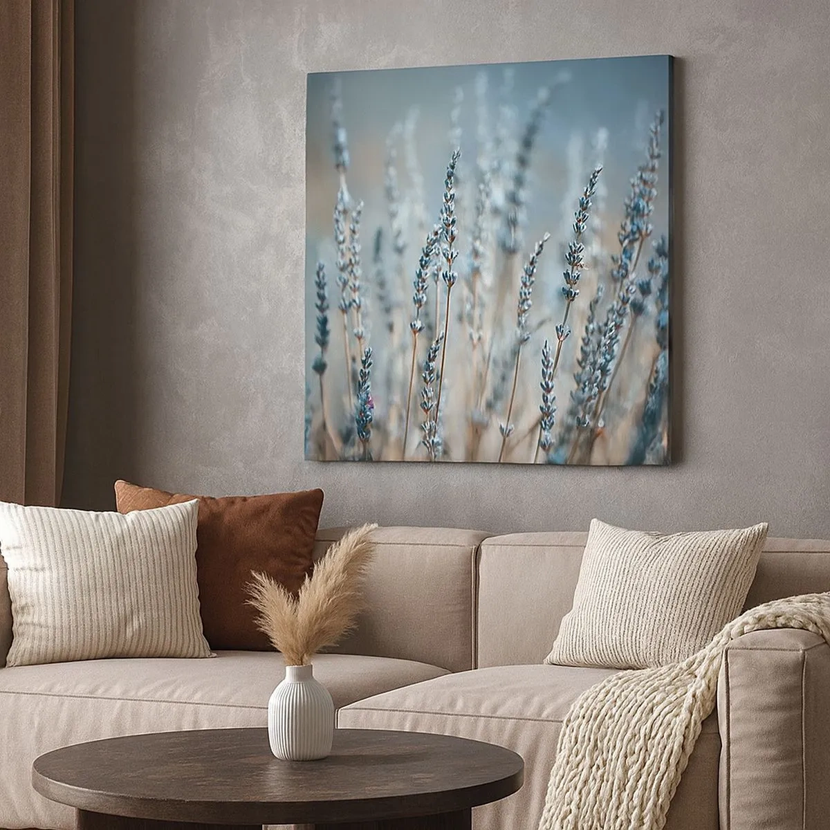 Bild auf Leinwand - Leinwandbild - Duftendes Kornfeld - 30x30 cm