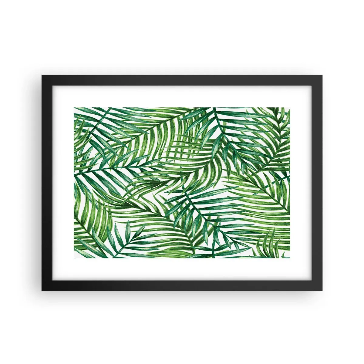 Poster in einem schwarzem Rahmen - Unter dem grünen Baldachin - 40x30 cm