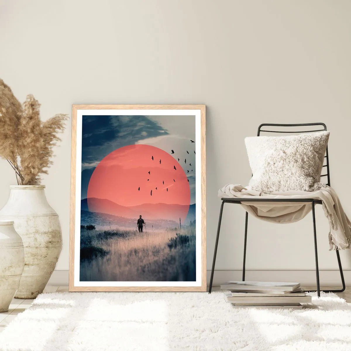 Poster in einem Rahmen aus heller Eiche - In eigenen Elementen - 70x100 cm