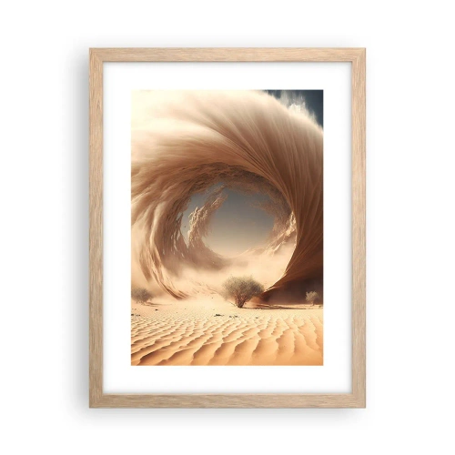 Poster in einem Rahmen aus heller Eiche - Geöffnetes Portal - 30x40 cm